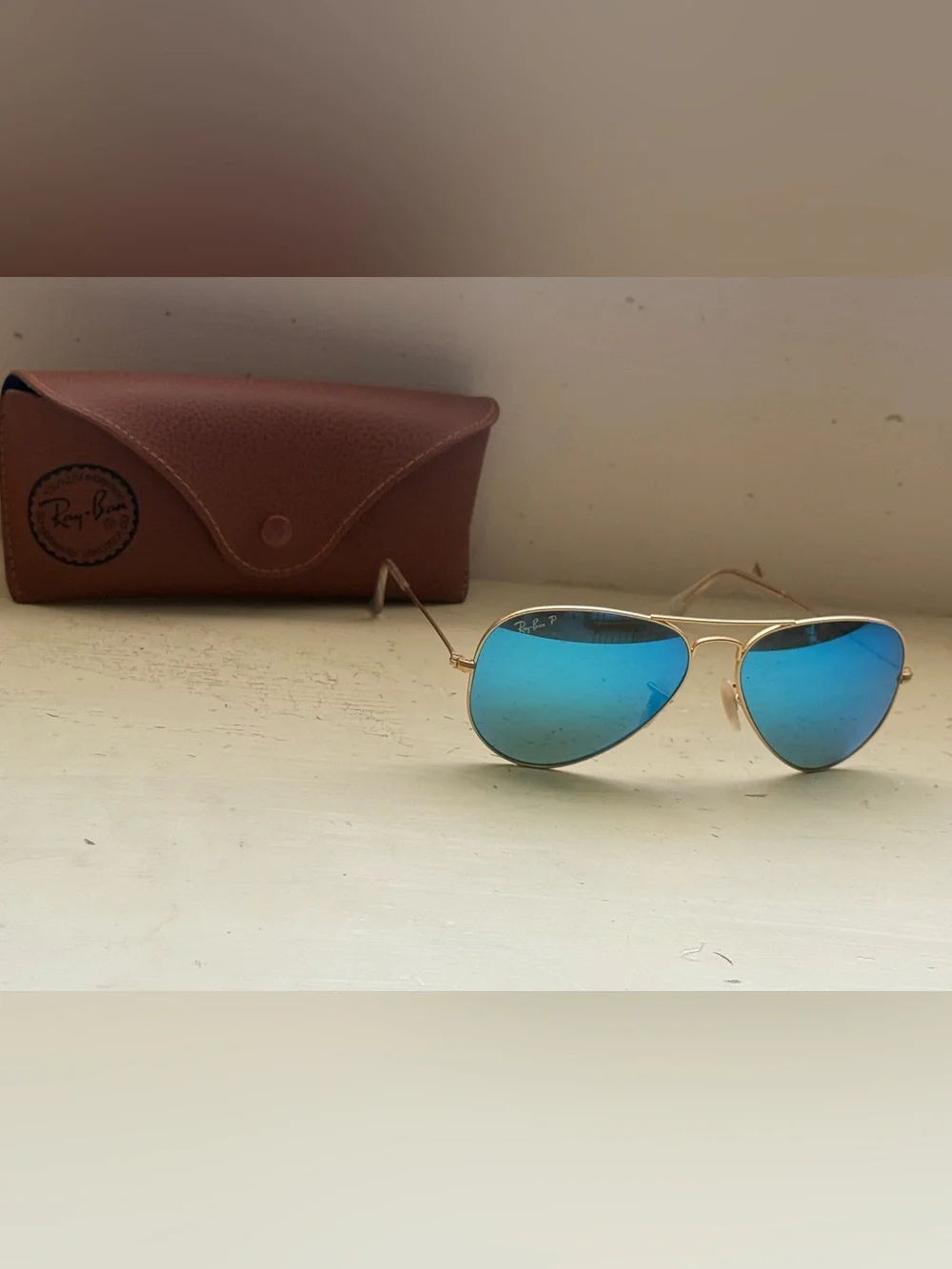 Ray-Ban Aviator Flash blue lens
